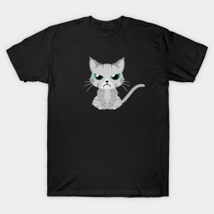 Angry Gray Tabby T-Shirt